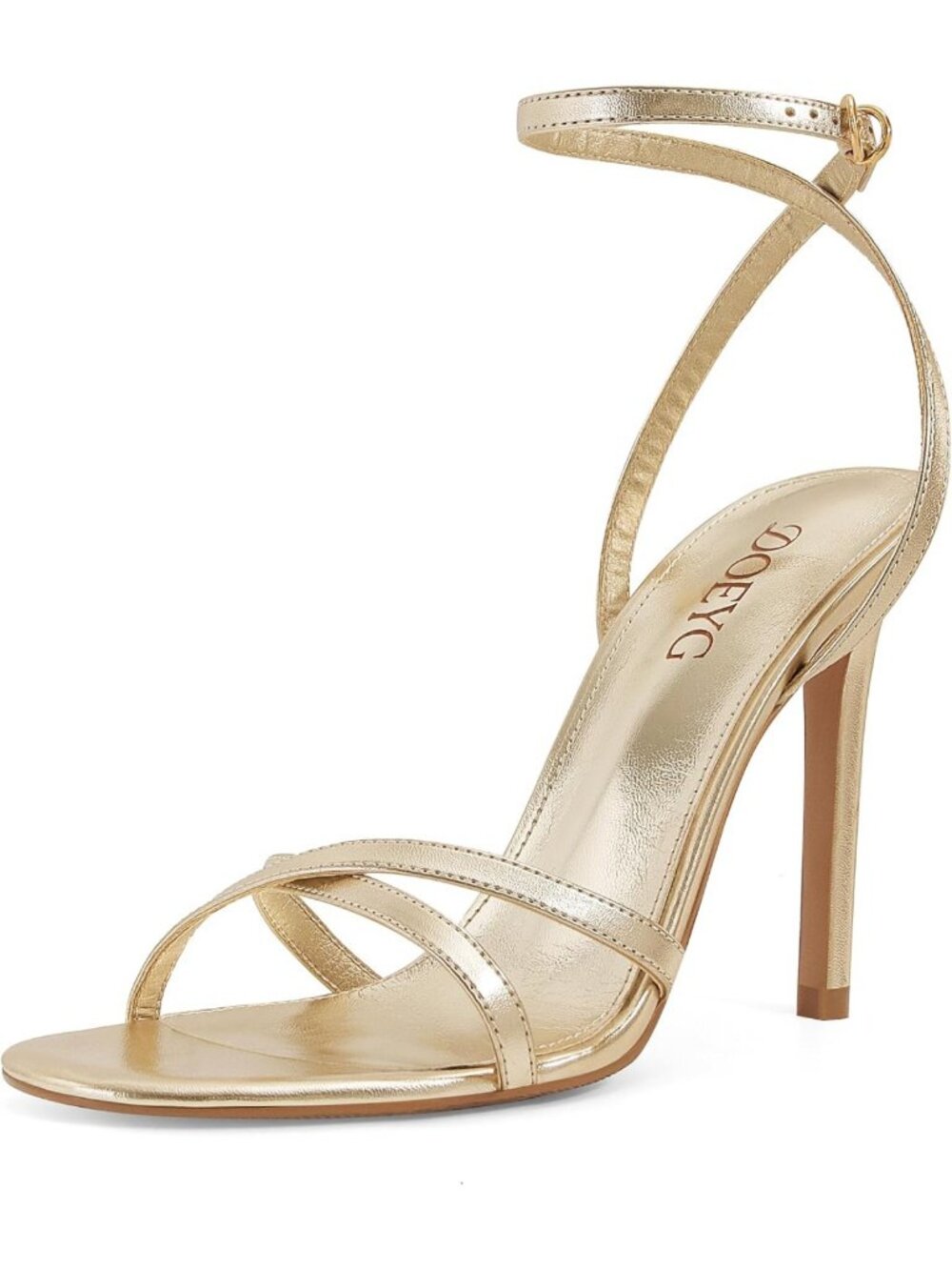 Stylish Strappy Stiletto Heel Sandals for Women - Comfortable Open Toe Summer